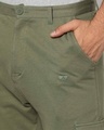 Shop Men's Green Tapered Fit Chinos-Design