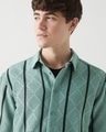 Shop Men's Green Textured Oversized Shirt