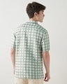 Shop Men's Green & Beige Textured Oversized Shirt-Design