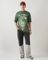 Shop Men's Green The Crown Prince Graphic Printed Oversized T-shirt