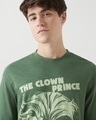 Shop Men's Green The Crown Prince Graphic Printed Oversized T-shirt