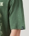 Shop Men's Green The Crown Prince Graphic Printed Oversized T-shirt