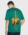 Shop Men's Green Thunder Breathing Zenitsu Graphic Printed Oversized T-shirt-Design