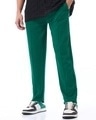 Shop Men's Green Track Pants-Front