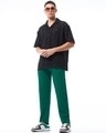 Shop Men's Green Track Pants-Full