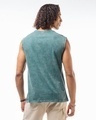 Shop Men's Green Trouble Graphic Printed Oversized Acid Wash Vest-Design