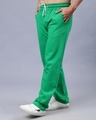Shop Men's Green Typography Relaxed Fit Track Pants-Design