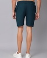 Shop Men's Green Typography Slim Fit Shorts-Full