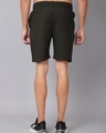 Shop Men's Green Typography Slim Fit Shorts-Full