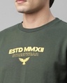 Shop Men's Green Typography Sweatshirt