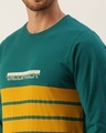 Shop Men's Green Typography T-shirt-Full