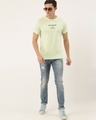 Shop Men's Green Typography T-shirt