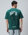 Shop Men's Green Wakanda Forever Graphic Printed Oversized T-shirt-Front
