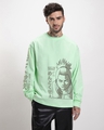 Shop Men's Green What A Drag Graphic Printed Oversized T-shirt-Front