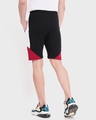 Shop Men's Black & Red Color Block Shorts-Design