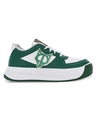 Shop Men's Green & White Color Block Sneakers