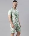 Shop Men's Green & White Tie & Dye Co-ord Set-Design