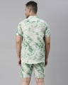 Shop Men's Green & White Tie & Dye Co-ord Set-Full