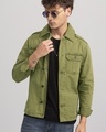 Shop Men's Green Wing Flap Relaxed Fit Shirt