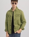 Shop Men's Green Wing Flap Relaxed Fit Shirt