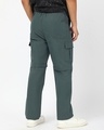 Shop Men's Green Zip-Off Convertible Cargo Pants-Full