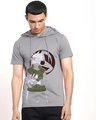 Shop Men's Grey 1000 Jutsu Hoodie T-shirt-Front