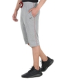 Shop Men's Grey 3/4th Cotton Blend Shorts-Design