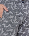 Shop Men's Grey All Over Printed Cotton Lounge Pants