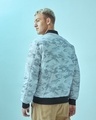 Shop Men's Grey All Over Printed Puffer Jacket-Design