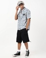 Shop Men's Grey Venom All Over Printed Oversized Shirt-Full