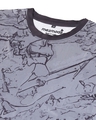 Shop Men's Grey All Over Warped Slate Printed T-shirt