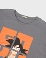 Shop Men's Grey Anime Graphic Printed Plus Size T-shirt