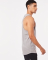 Shop Men's Grey Athleisure Deep Armhole Typography Vest-Design
