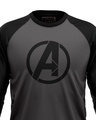 Shop Men's Grey Avengers Character Logos Graphic Printed T-shirt-Design