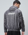 Shop Men's Grey Bad Influence Typography Super Loose Fit Windcheater Jacket-Design