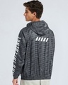 Shop Men's Grey Bad Influence Typography Super Loose Fit Windcheater Jacket-Design