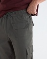 Shop Men's Grey Baggy Oversized Cargo Parachute Pants