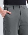 Shop Men's Grey Straight Fit Cargo Pants