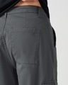 Shop Men's Grey Straight Fit Cargo Pants