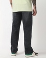 Shop Men's Grey Baggy Washed Jeans-Full
