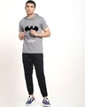 Shop Men's Grey Batman Logo Blueprint Hoodie T-shirt-Design