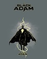 Shop Men's Grey Black Adam Graphic Printed Oversized T-shirt