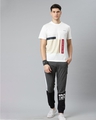 Shop Men's Grey & Black Slim Fit Colourblocked Joggers