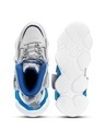 Shop Men's Grey & Blue Bulldozer Color Block High-Top Sneakers