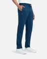 Shop Pack of 2 Men's Grey & Blue Mid Rise Regular Fit Pyjamas-Design