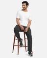 Shop Pack of 2 Men's Grey & Blue Mid Rise Regular Fit Pyjamas