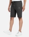 Shop Pack of 2 Men's Grey & Blue Regular Fit Shorts-Design