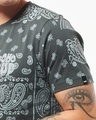 Shop Men's Grey Boho Bud All Over Printed T-shirt