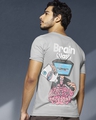 Shop Men's Grey Brain Wash Graphic Printed T-shirt-Front