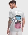 Shop Men's Grey Brain Wash Graphic Printed T-shirt-Full